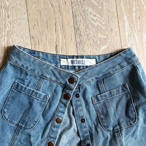 brandy melville jean skirt